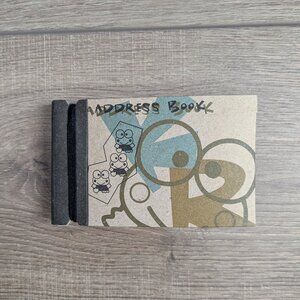 Vintage 1988 1996 Sanrio Keroppi address book - cardboard w/ removable pages